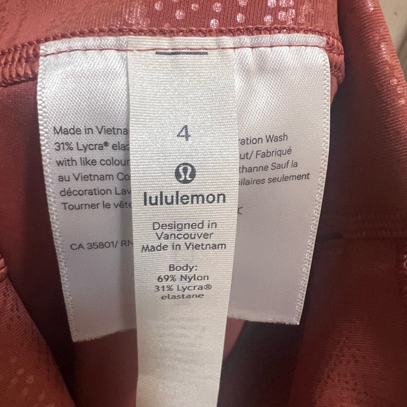 EUC Lululemon Wunder Under High Rise Tight 28” Shine - Picture 5 of 7